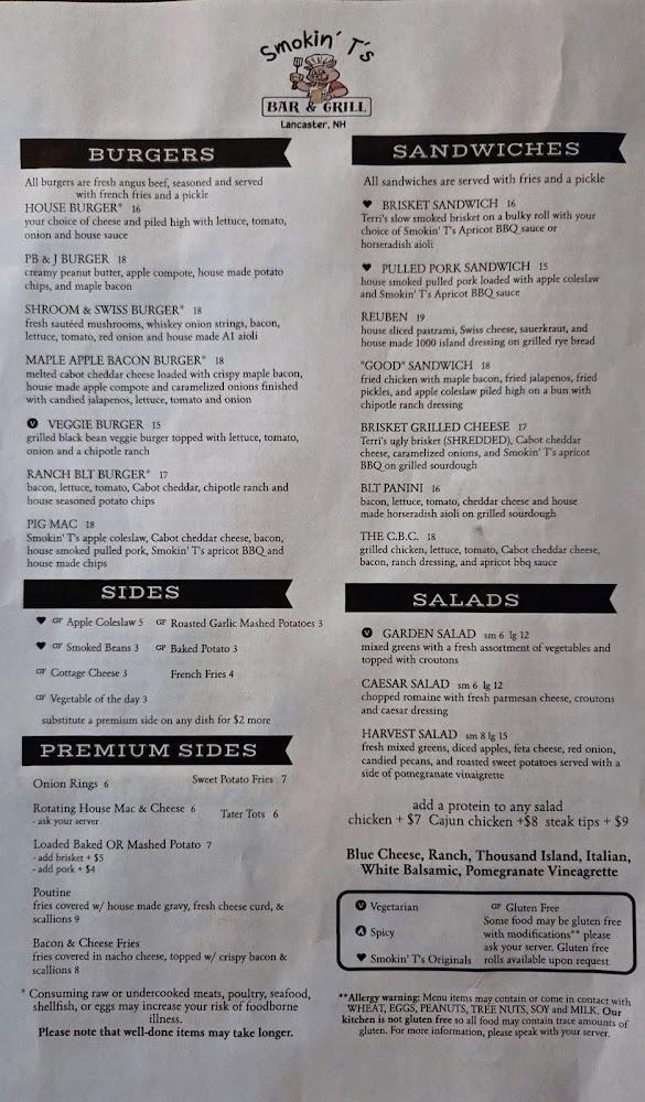 Smokin T's Bar & Grill PB&J BURGER